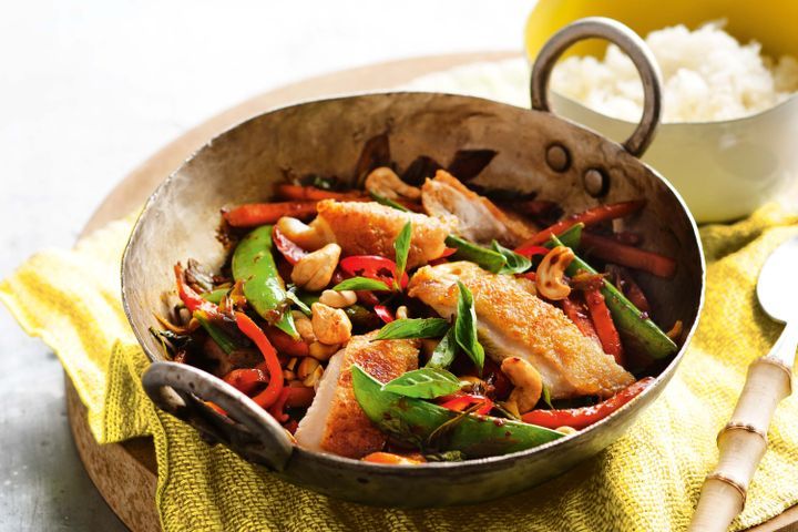 Crispy Chicken Chilli Stir Fry