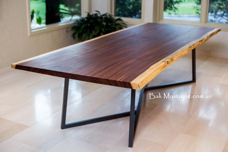 Raw Edge Solid 8 Seater Dining Table
