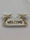 Hand Carved Welcome Hanging Sign