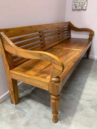 Javanese 184cm Rustic Recycled Teak Bench Seat Daybed