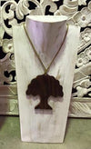 Balinese Shabby Whitewash Timber Jewellery Necklace Display Stand