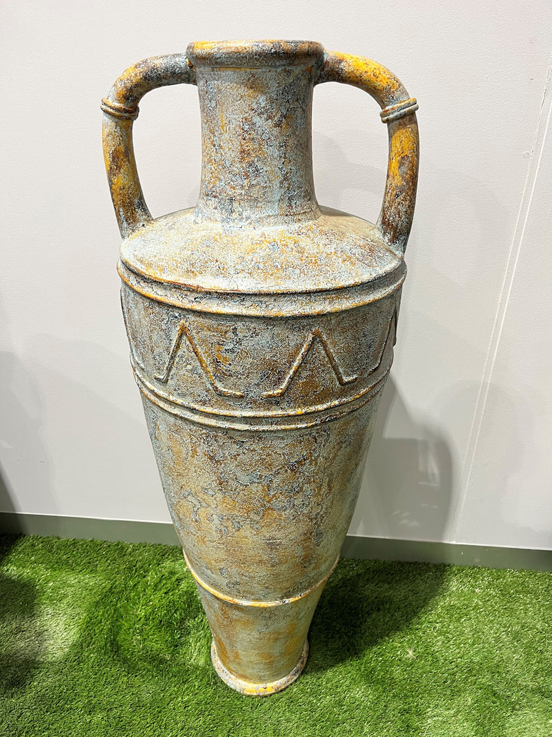 Hand Crafted Relic Design Urn with Handles