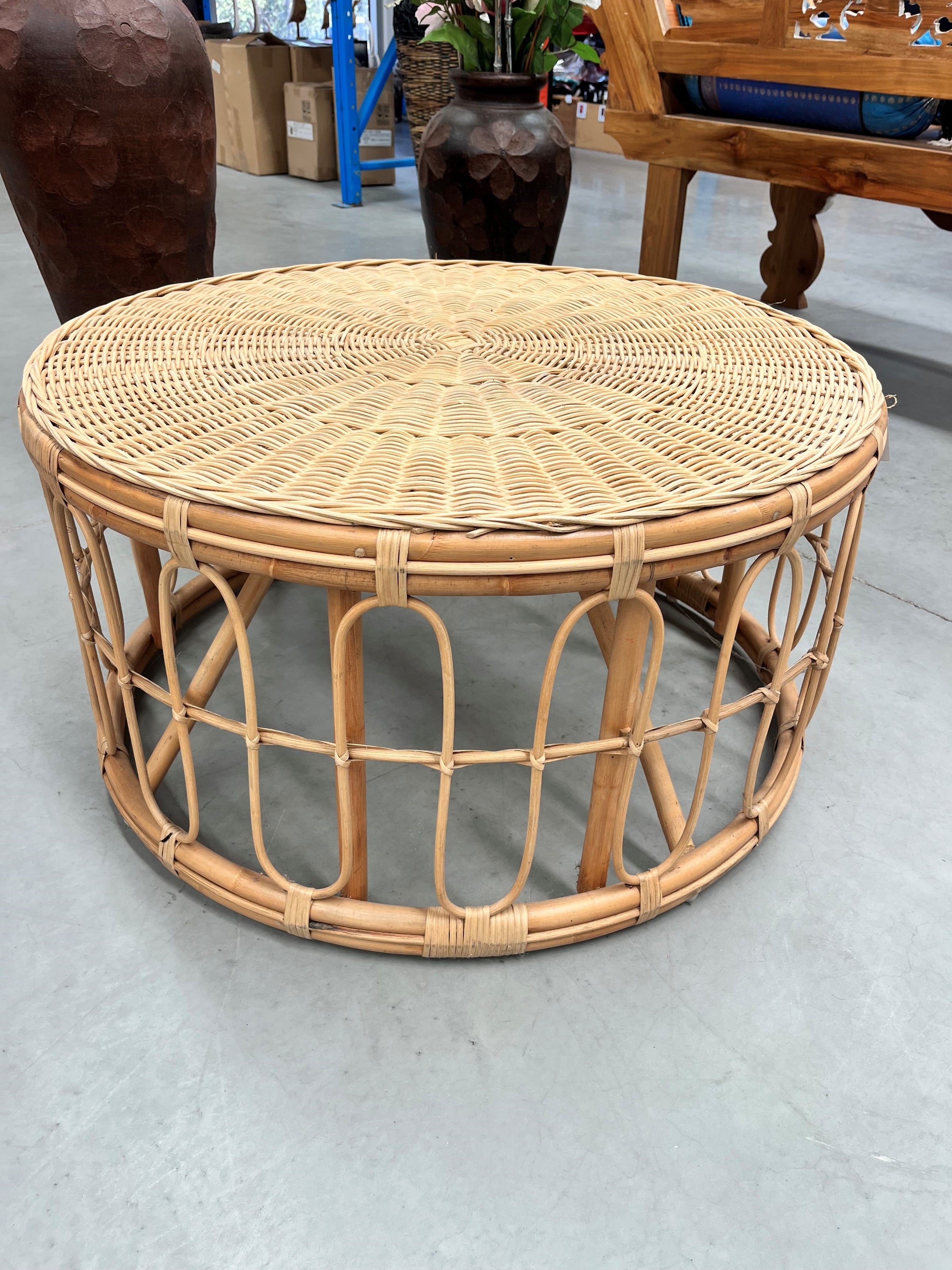 Hand Crafted Rattan Cane Coffee table