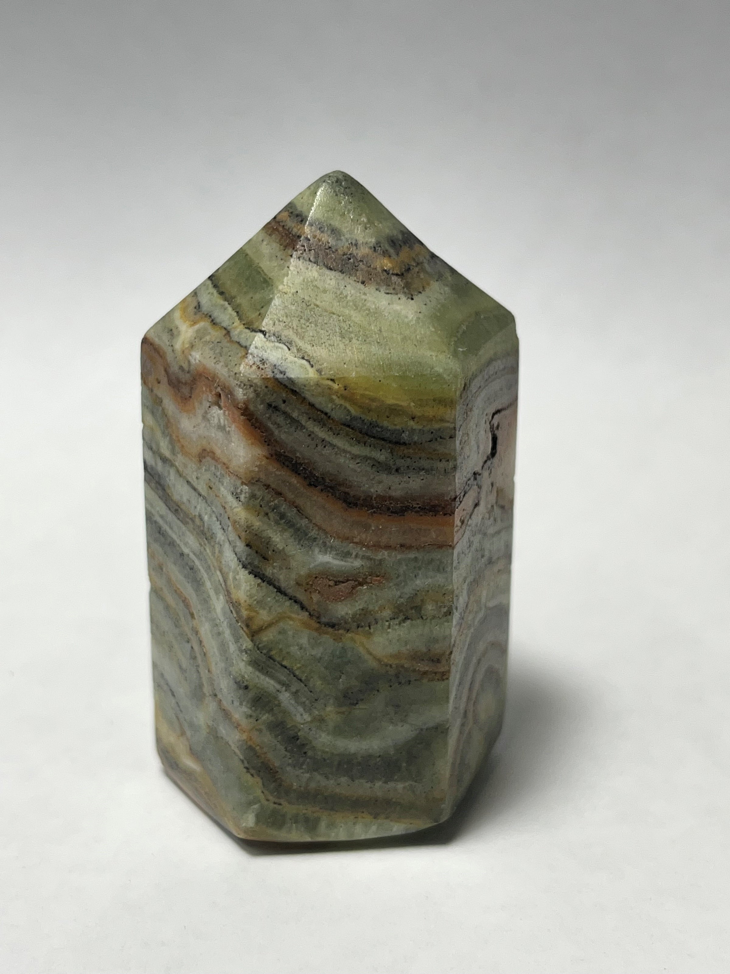 Kiwi Calcite Gemstone Crystal