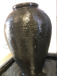 GRC Black Vase Water feature