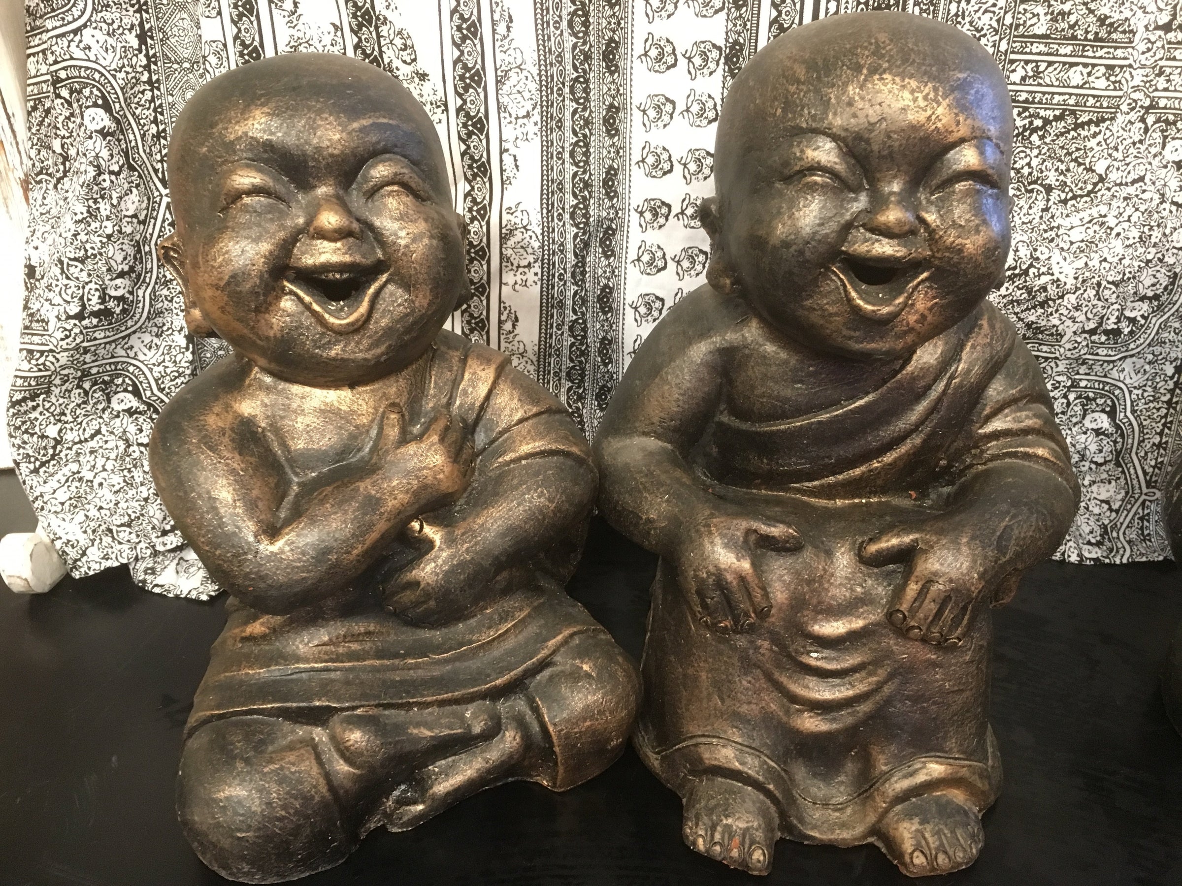 Baby laughing Monks