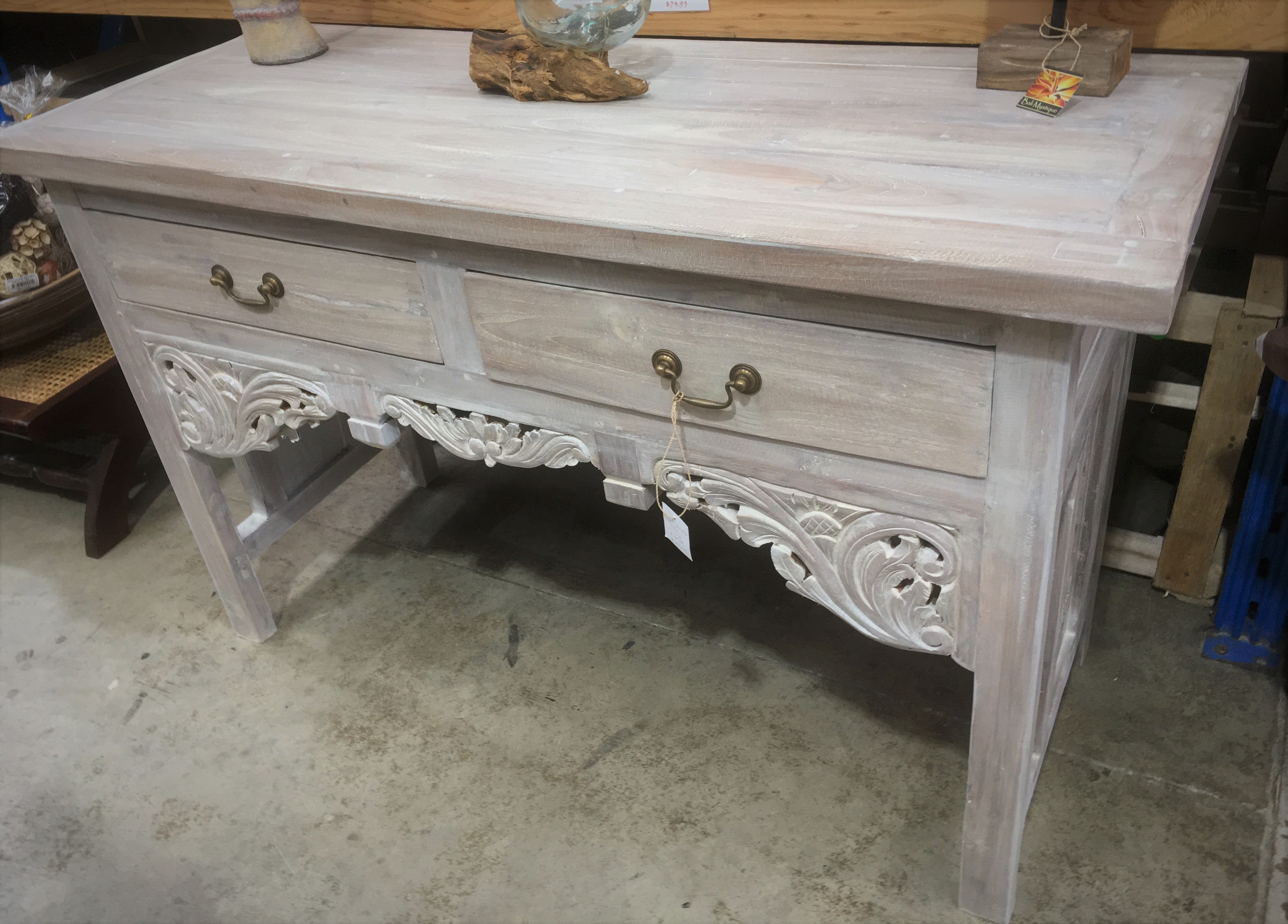 Balinese on sale console table