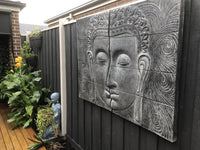 2 Piece Buddha Face wall Plaque