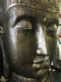 Balinese Half Round Buddha Face Water Feature