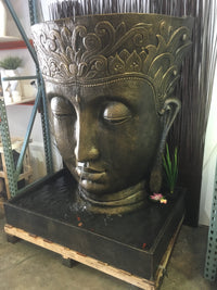 Balinese Half Round Buddha Face Water Feature