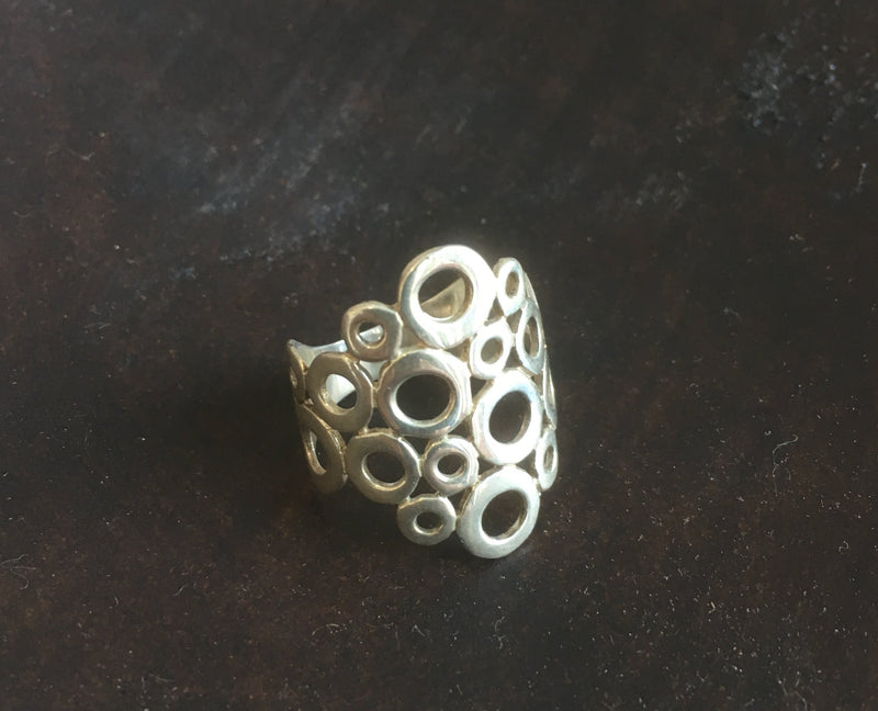 Silver Pebble Ring