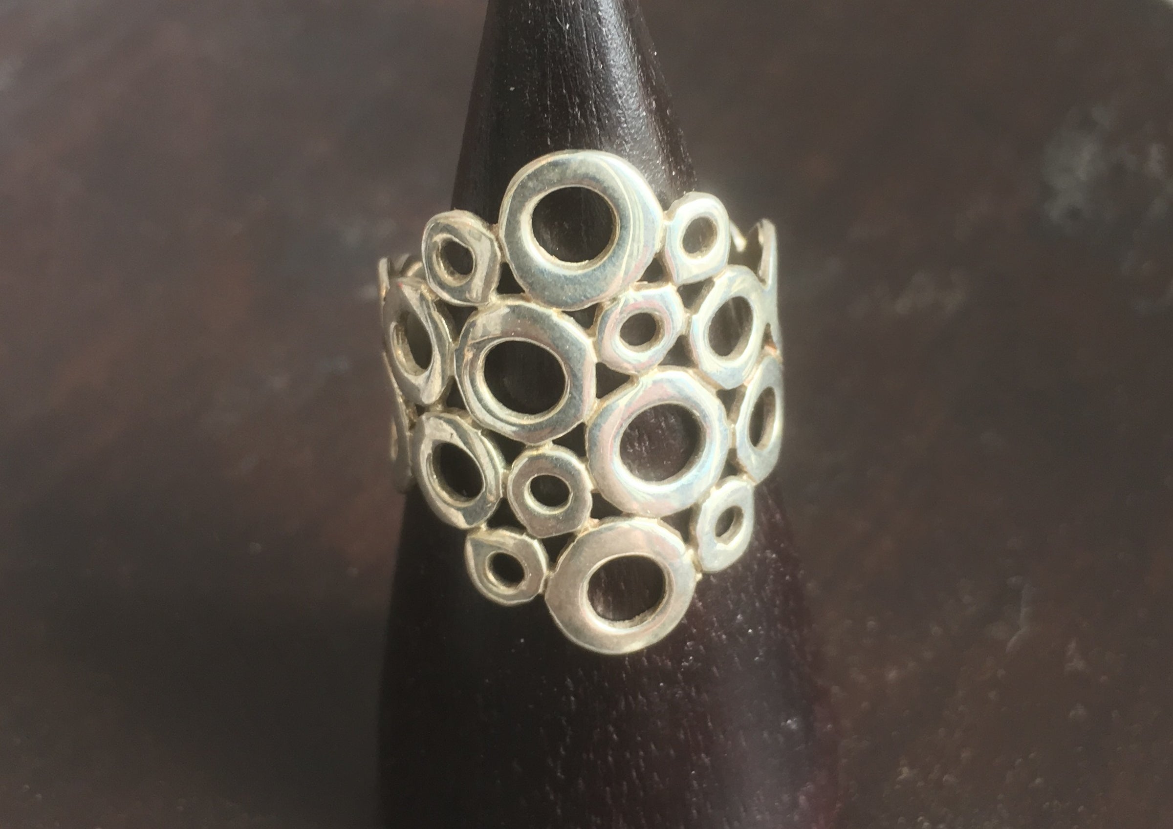 Silver Pebble Ring