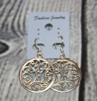 Silver Plated Tree of Life Earrings