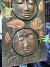 Three Face Buddha Plaque