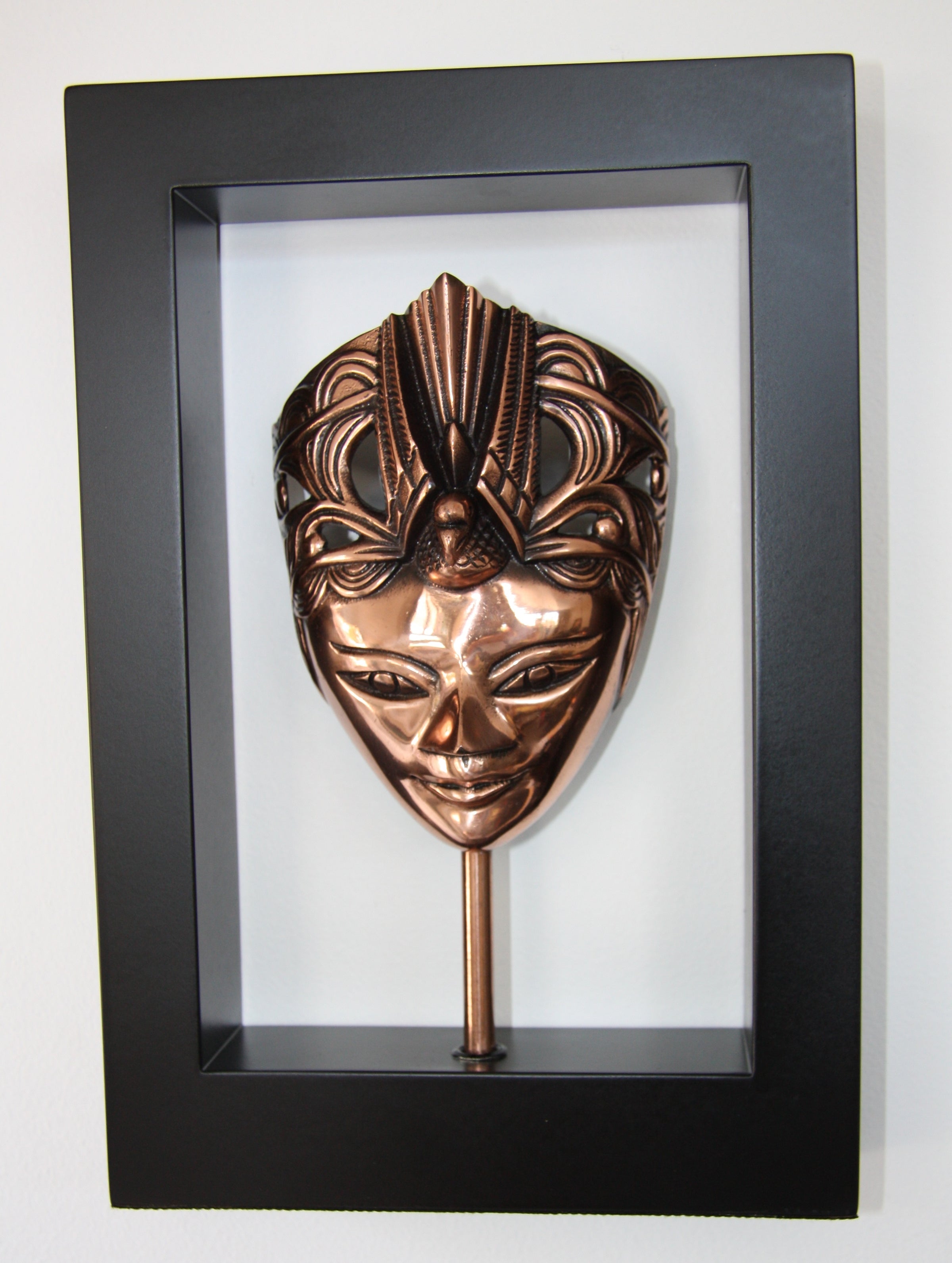 Wanita Mask in Wooden Frame