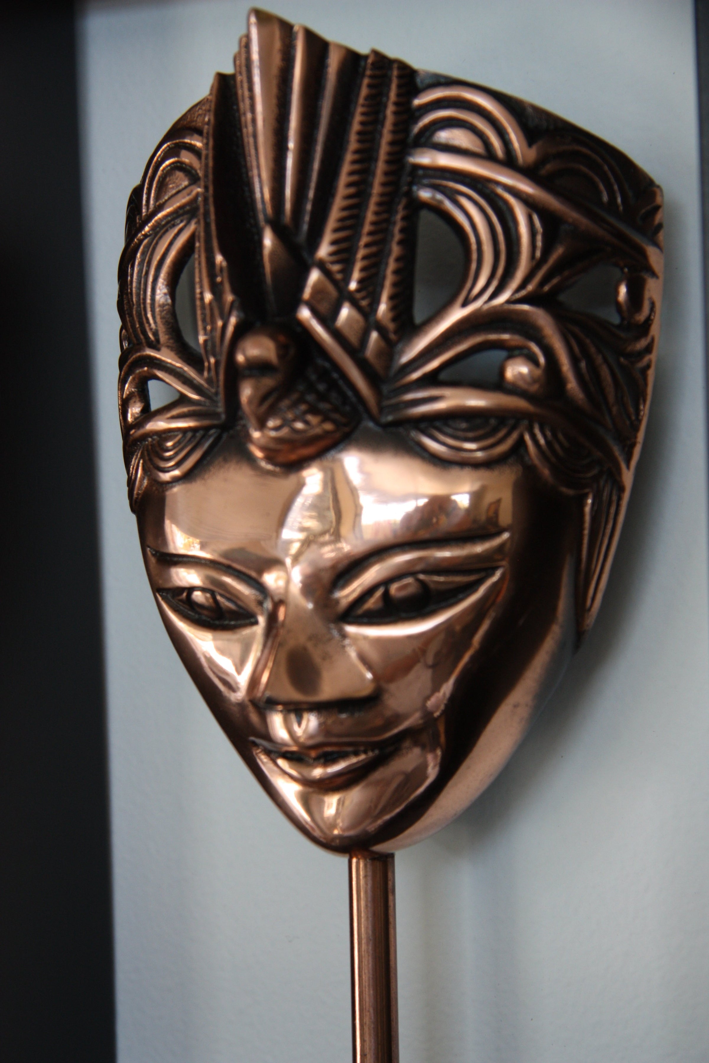 Wanita Mask in Wooden Frame