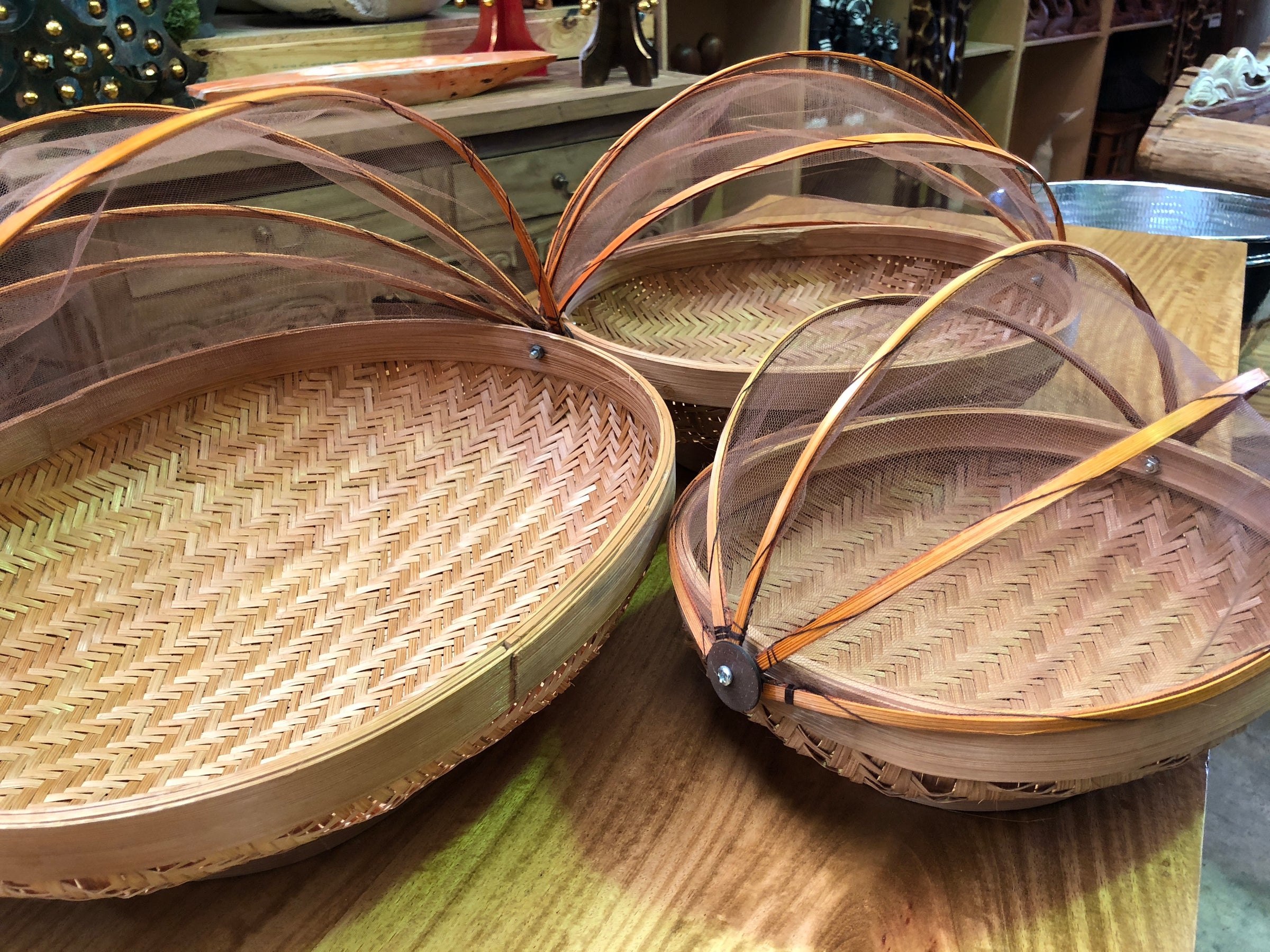 Oval Bamboo Food covers