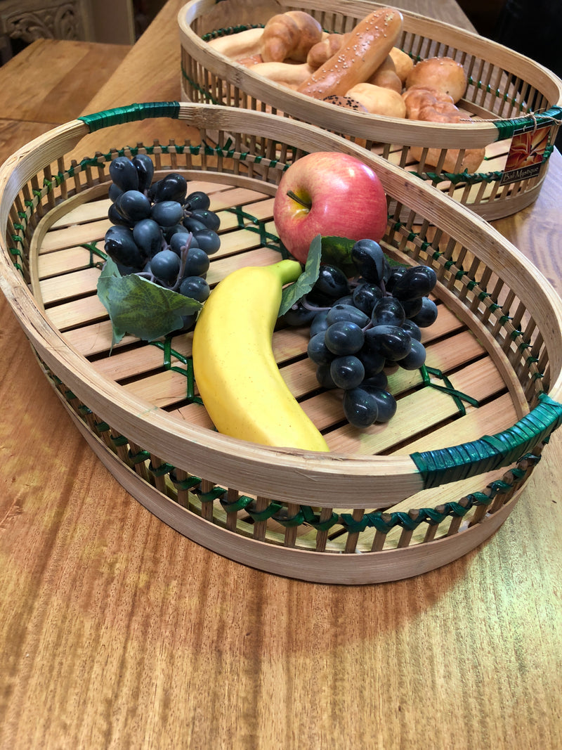 Oval Bamboo Serving Trays