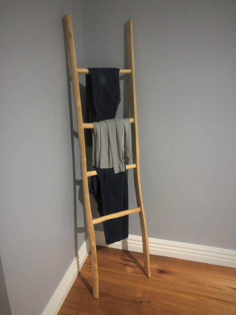 Natural Wooden Towel Rack/Rail Ladder