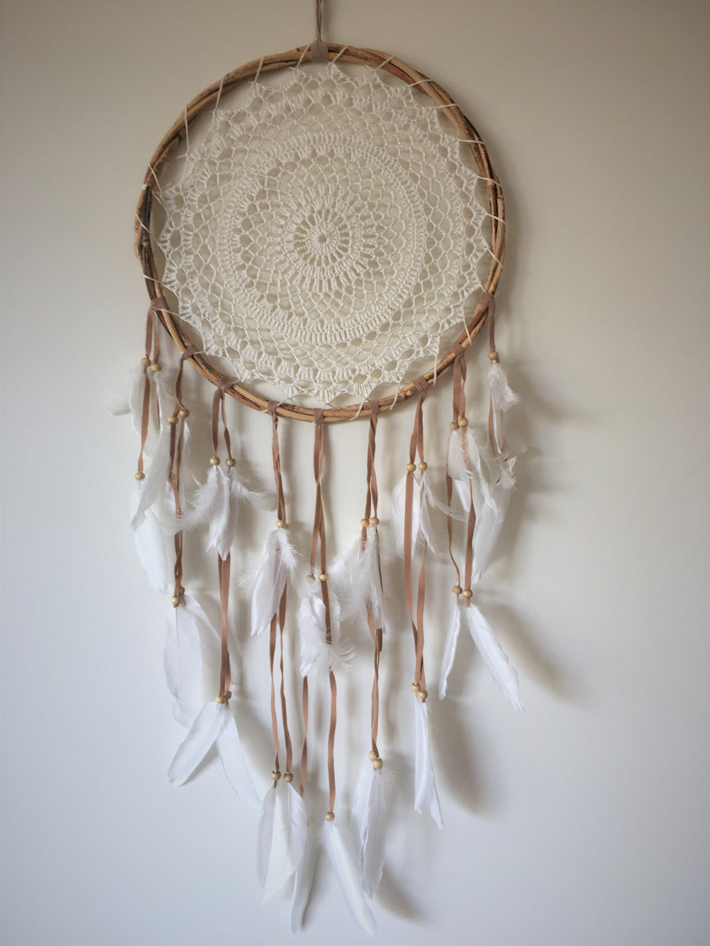 Round Boho Rattan Macrame dream Catcher – Bali Mystique