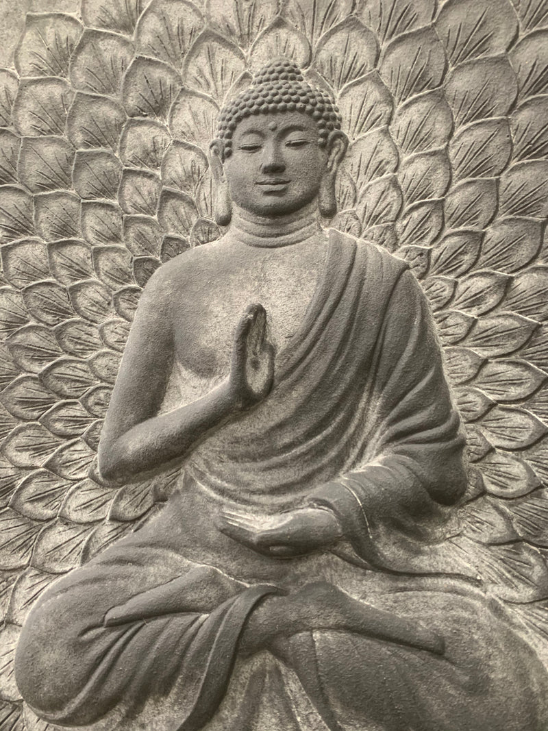 Praying Buddha Outdoor wall Plaque