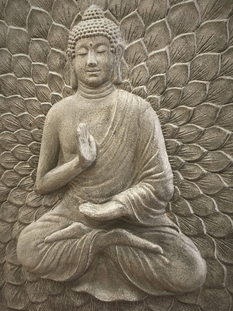 Praying Buddha Outdoor wall Plaque
