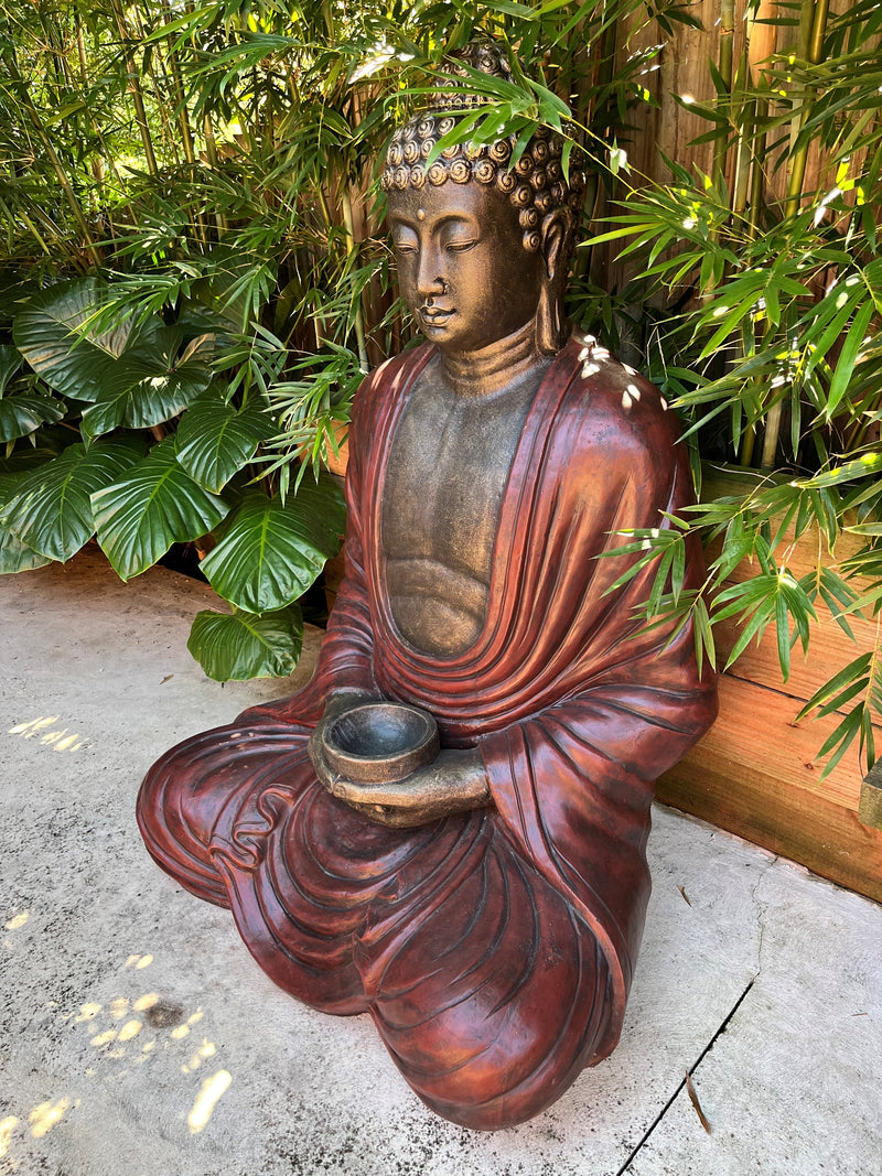 Large Sitting Buddha Garden Statue