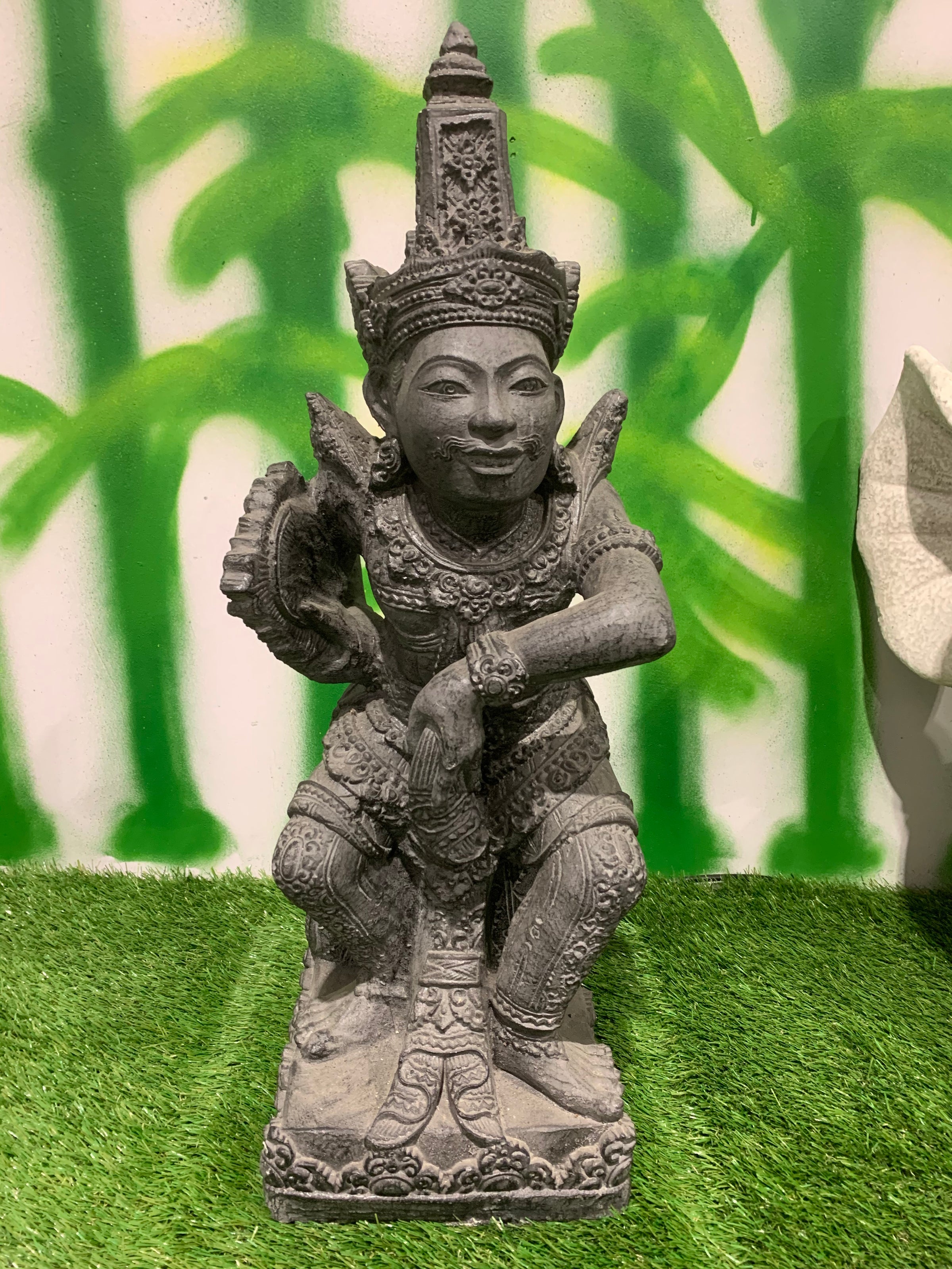 Balinese Temple Warrior Garden Statue