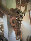 Hand Carved Wooden Buffalo Skull