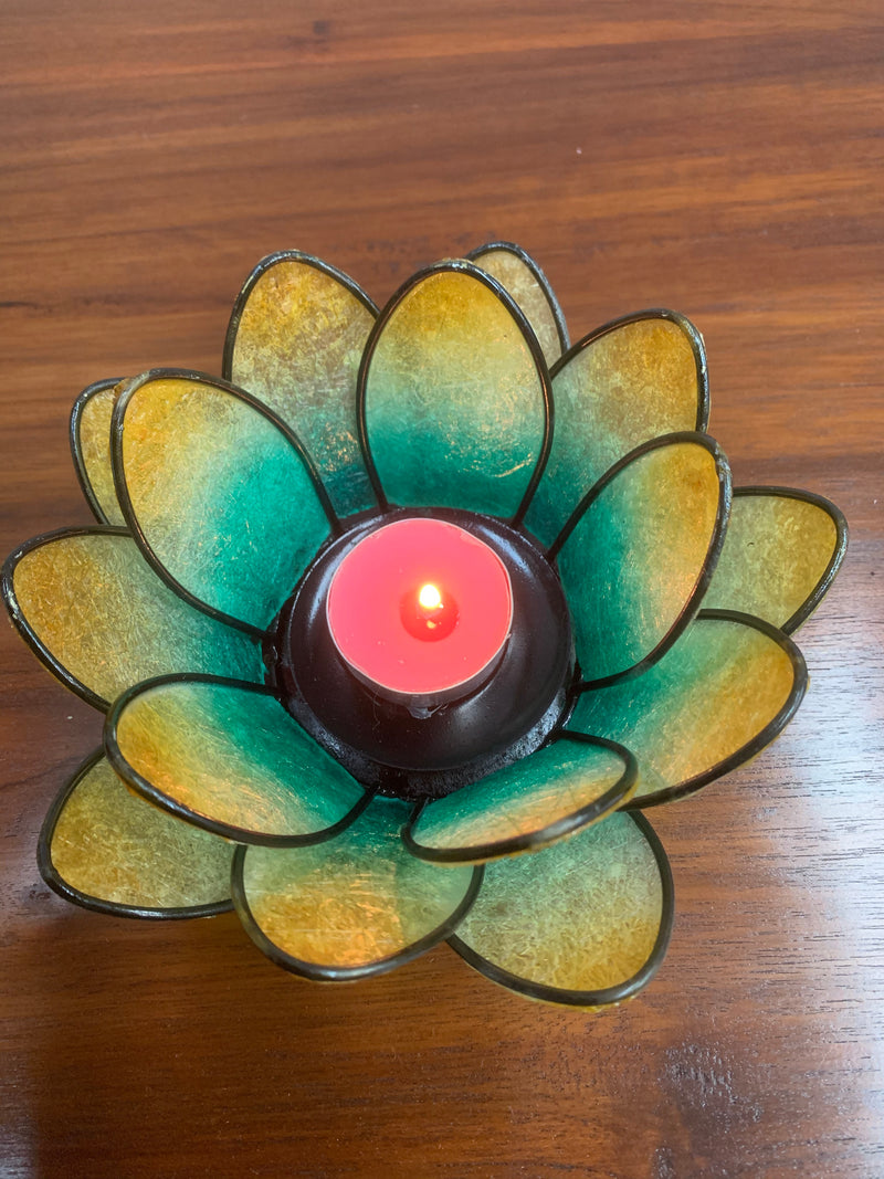 Lotus Flower Tea Light Candle Holder