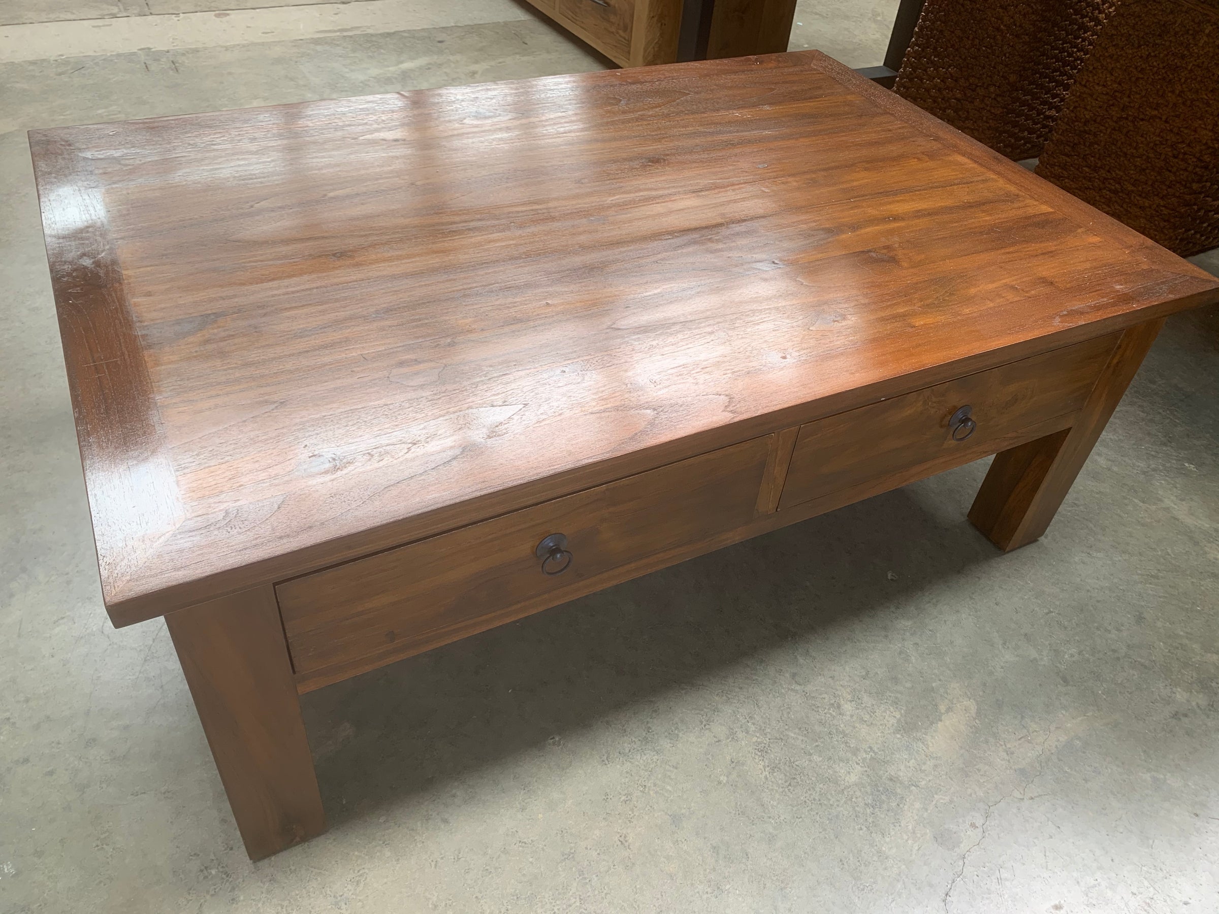 Teak Coffee Table with Drawers