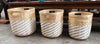 Bamboo and Synthetic Basket Planters