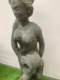 Art Deco Lady Water Feature Garden statue