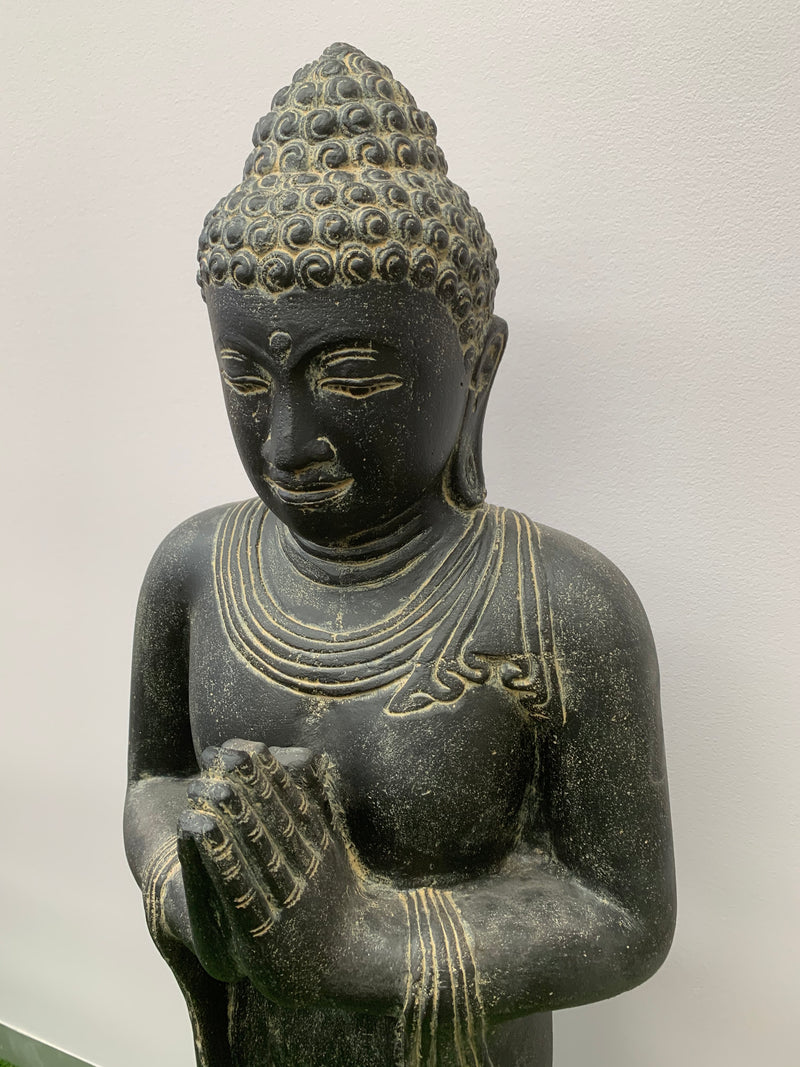 Antique Standing Buddha Garden Statue
