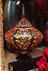 Balinese Genie Bronze Metal Bedside Light Lamp