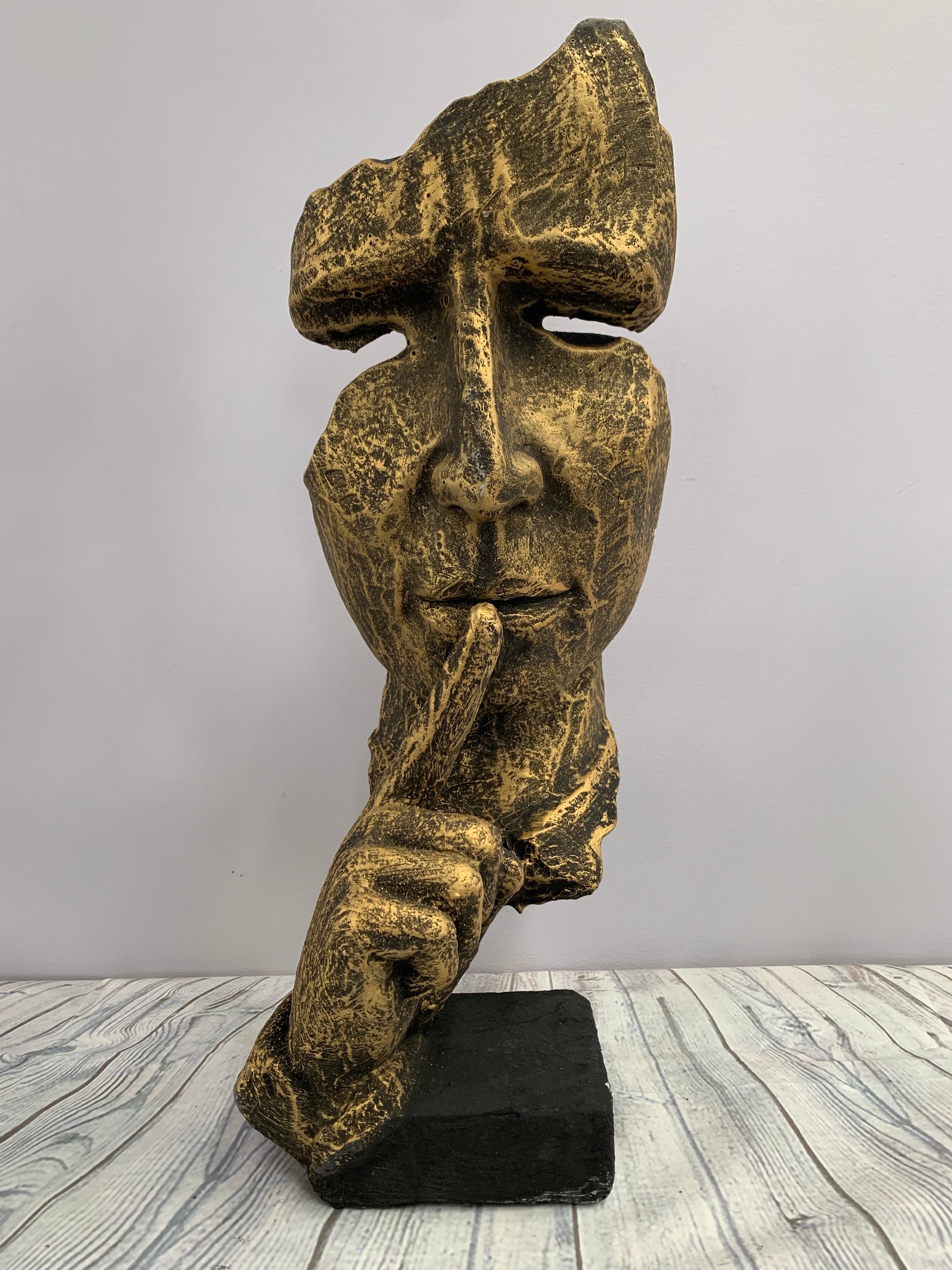 Abstract Silence Mask Sculpture