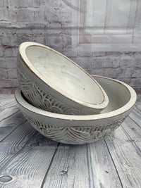 Balinese Wood Carved Timber Bowl set