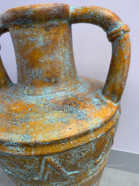 Terracotta Vintage Relic Vase with Handles