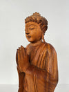 Balinese Hand Carved Timber Standing Buddha Statue