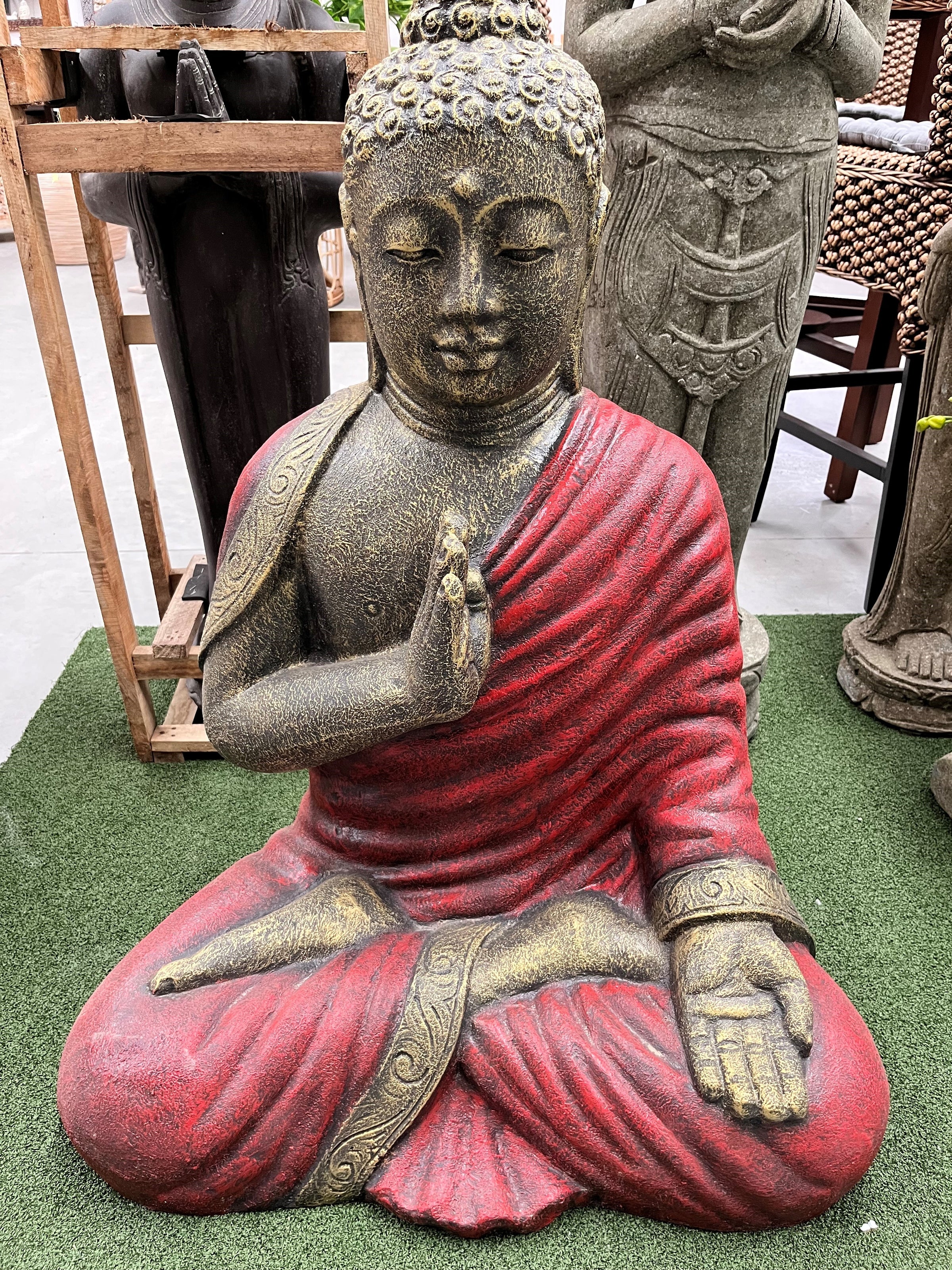 Sitting Meditating Buddha Garden Statue