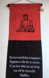 Balinese BUDDHA SUCCESS Affirmation Flag Scroll Hanging