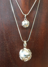 Balinese Sterling Silver 925 Harmony Ball Chime Pendant