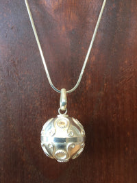 Balinese Sterling Silver 925 Harmony Ball Chime Pendant