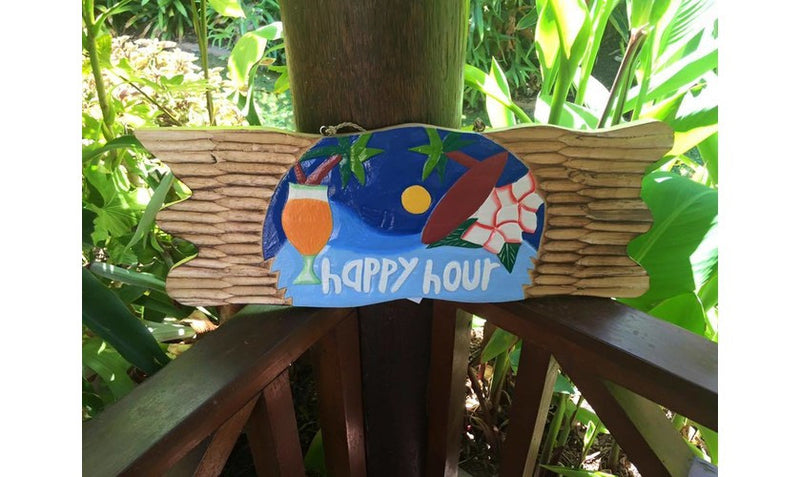 Balinese HAPPY HOUR Sign
