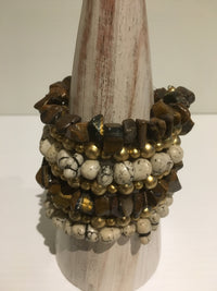 Balinese Handmade Shell & Bead Wrap around Bracelet
