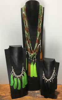 Balinese Black Timber Jewellery Necklace Display Stands