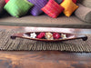 Balinese Carved Timber Boat Dish Tray with Rattan Edge