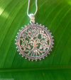 Balinese Sterling Silver 925 Plated Tree of Life Pendant N'lace