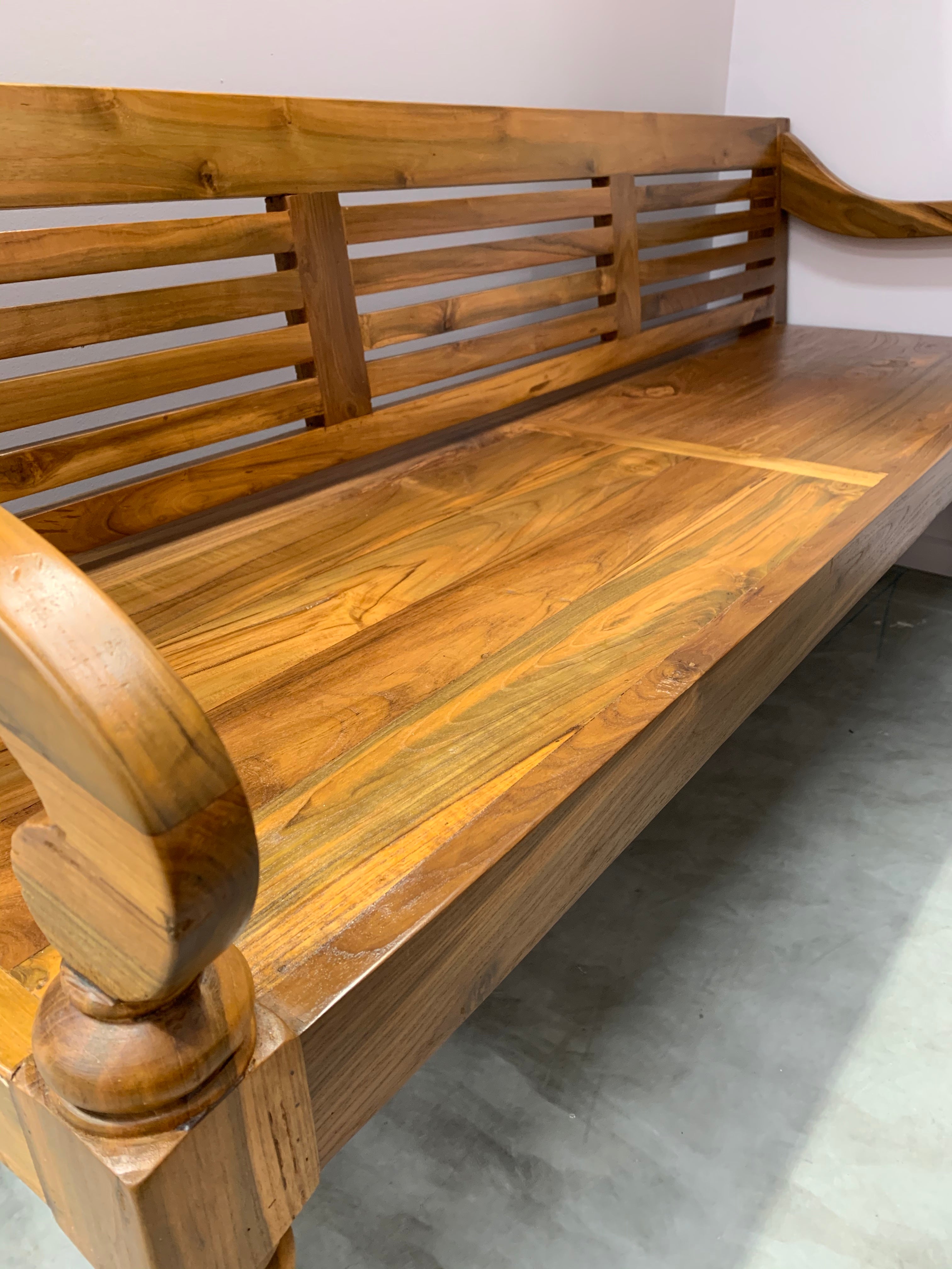 Teak outlet bench seats