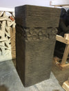Concrete Pedestal / Stand with Frangipani Motif
